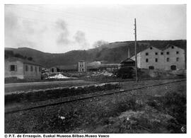 La Dinamita fabrikako ikuspegi panoramikoa 1885. urtean