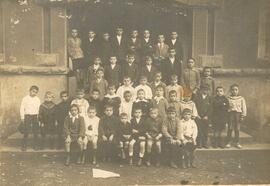 Alumnos de la escuela de los Hermanos Maristas