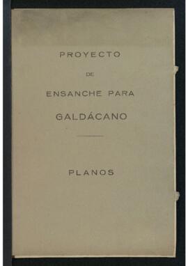 Proyecto de ensanche para Galdacano. Planos: perfiles longitudinales.