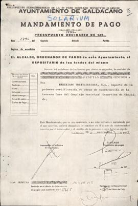 Elejaldeko kiroldegiaren 3. fasea handitzeko obra-proiektua. Obra osagarria (2/3)