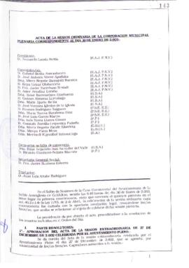 Libro de actas del pleno: 30-01-2003 / 28-07-2003
