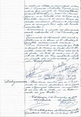 Udalbatzak 1972ko abenduaren  26ko ezohiko bilkuraren akta