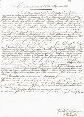 Acta de la sesión extraordinaria correspondiente al día 17 de mayo de 1880