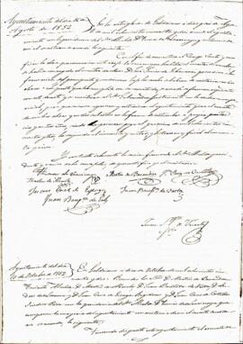 1852ko abuztuaren 16ko ohiko bilkuraren akta