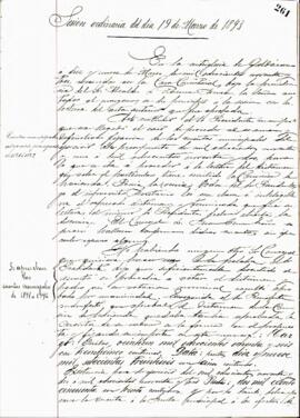 1893ko martxoaren 19ko ohiko bilkuraren akta