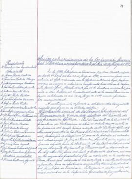 Udalbatzak 1979ko maiatzaren 23an egindako ezohiko bilkuraren akta