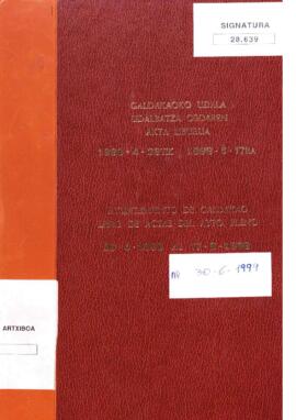 Osoko bilkuraren akta-liburua: 1998-04-29 / 1998-07-29