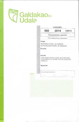 Enviando resolución que aprueba el inventario de núcleos rurales