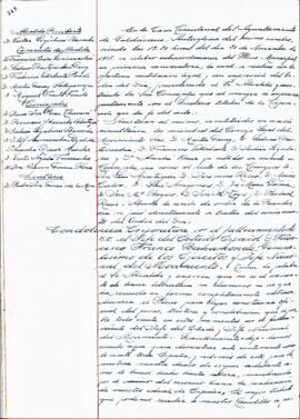Udalbatzak 1975ko azaroaren 20ko ezohiko bilkuraren akta