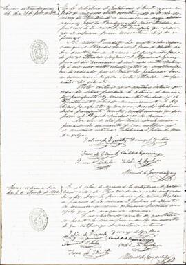 Acta de la sesión extraordinaria correspondiente al día 31 de julio de 1882