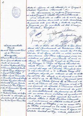 Udalbatzak 1976ko martxoaren 28an egindako ezohiko bilkuraren akta