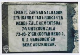 Ricardo Salvadorren omenezko meza 1974. urtean