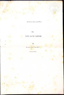 Galdakaoko Ganguren Mendi Taldearen araudia (1946)